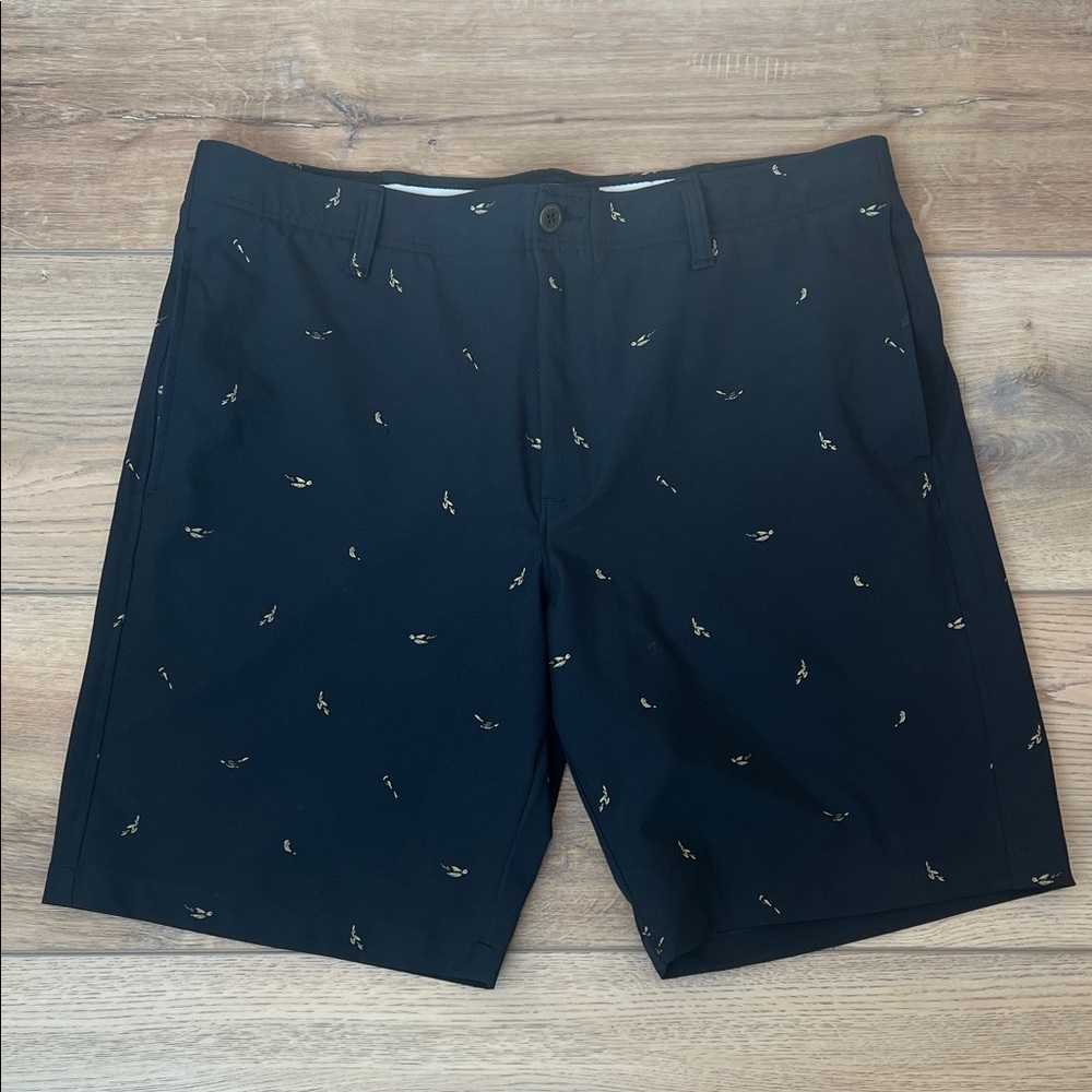 Under Armour Black Shorts with Gold Accents